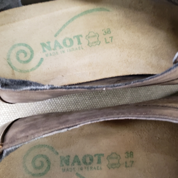Naot Tane Leather Flats with Buckle Detail Slip on - Picture 4 of 7